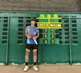 갤러리 이미지 ITF J60 PHINMA 조민혁 선수 남자 단식 우승