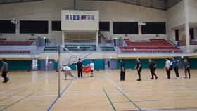 갤러리 이미지양평스포츠클럽 수요일 배구수업 스파이크 연습영상(물맑은양평실내체육관)