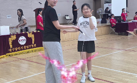 달구벌스포츠클럽 음악줄넘기 회원들의 북구청장배줄넘기대회 참가